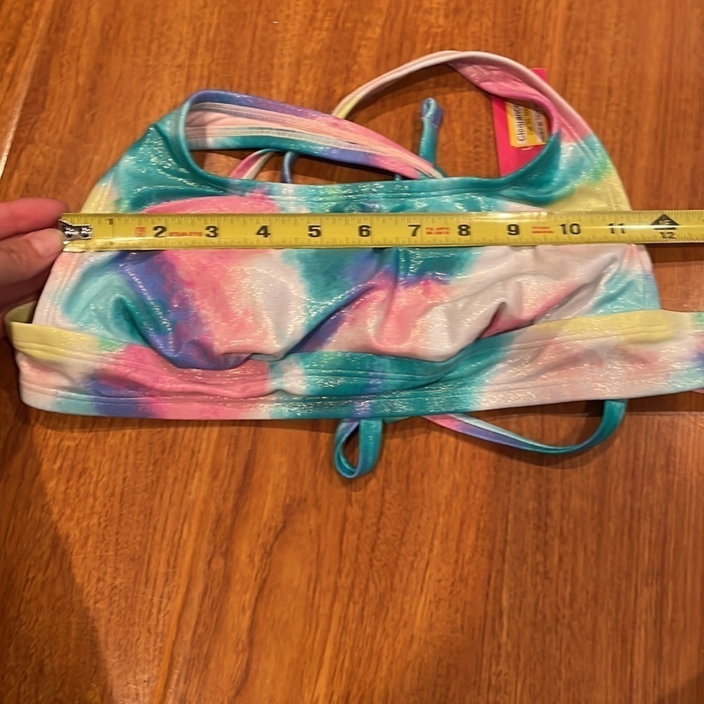 Tie Dye Bikini Top D/DD Adjustable Women’s Swim Top NWT - Picture 6 of 7